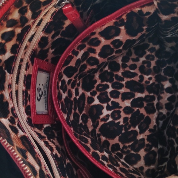 GC By Gianni Conti Genuine Leather Vera Pelle Red Handbag - Picture 15 of 16